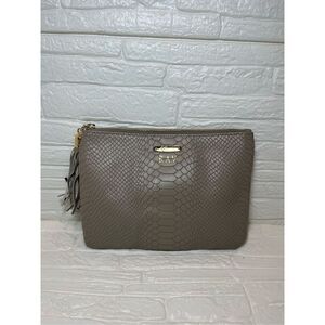 GIGI New York bag Stone Embossed Python Leather